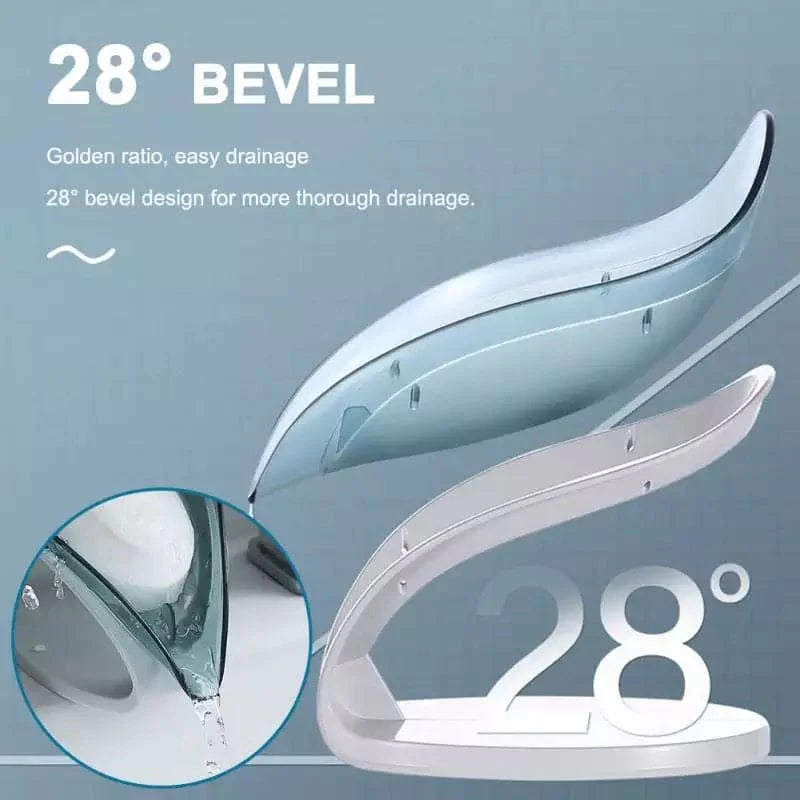 Buy 1 Get 4 Free Self Draining Leaf Shape Soap Holder