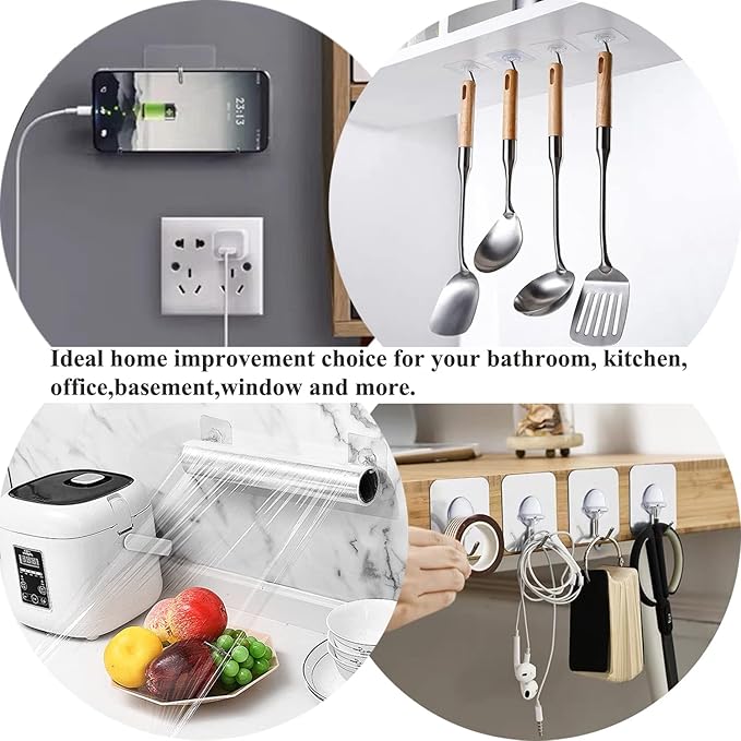 Heavy-duty adhesive hooks for strong hanging