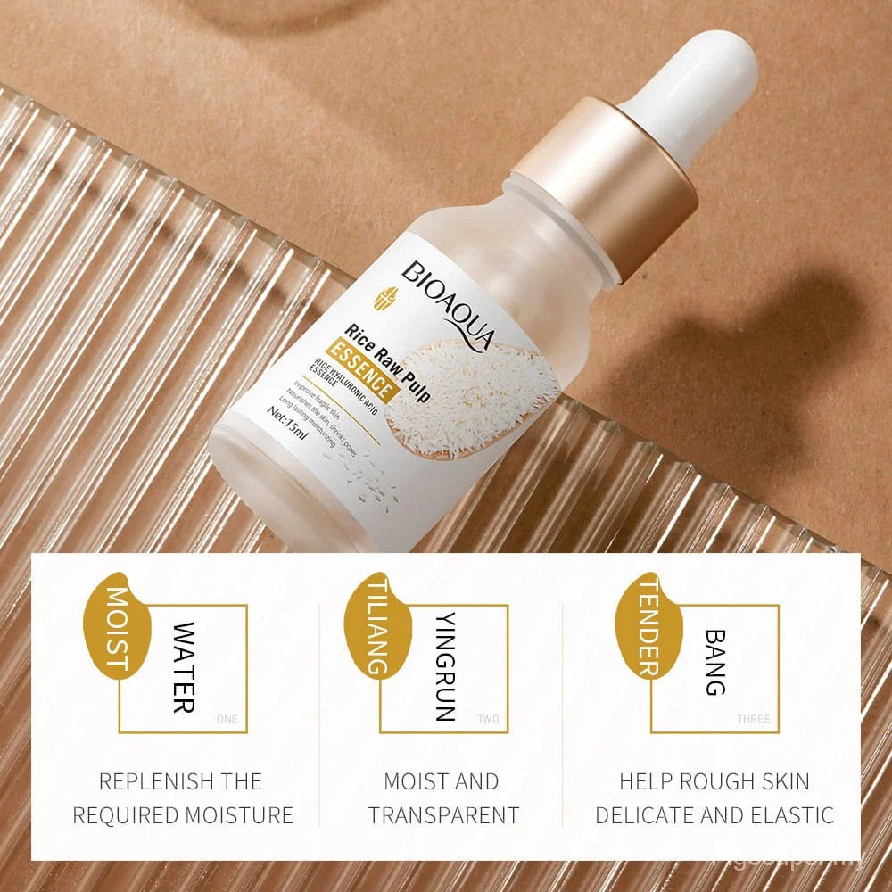 Hyaluronic Acid Rice Raw Pulp Essence Face Serum 15ml